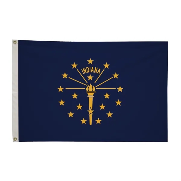 2' x 3' state flag made of nylon with a snow-white... from ASI 87188 Showdown Displays