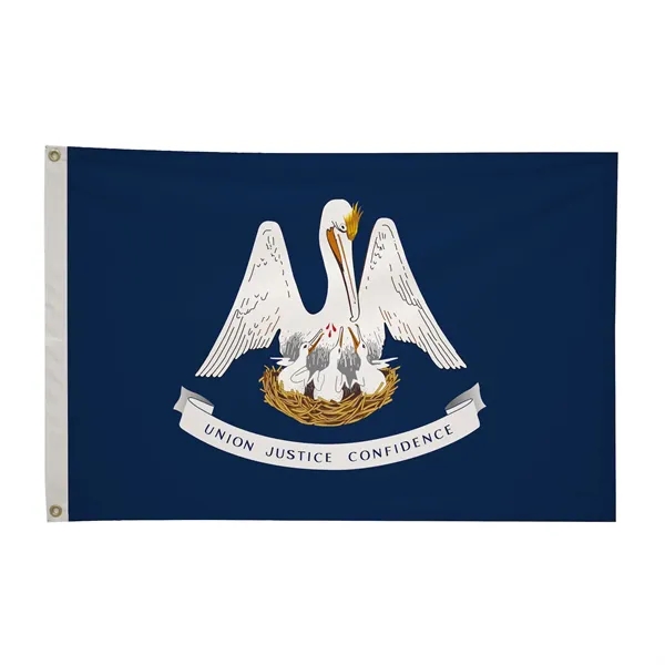 2' x 3' state flag made of nylon with a snow-white... from ASI 87188 Showdown Displays