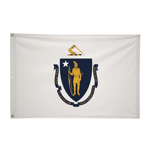 2' x 3' state flag made of nylon with a snow-white... from ASI 87188 Showdown Displays