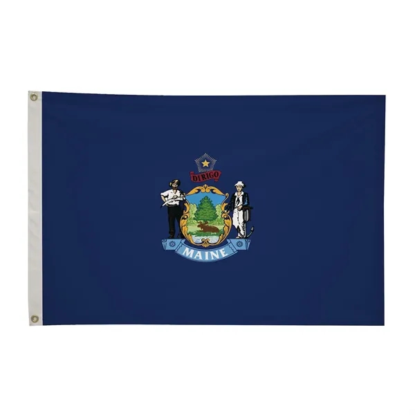 2' x 3' state flag made of nylon with a snow-white... from ASI 87188 Showdown Displays