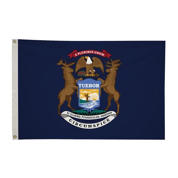 2' x 3' state flag made of nylon with a snow-white... from ASI 87188 Showdown Displays