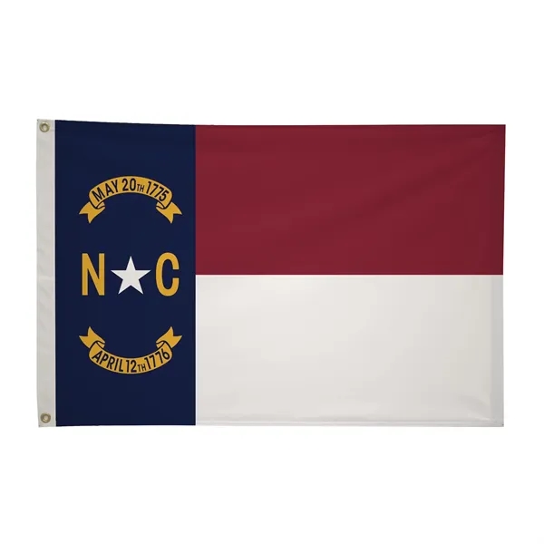 2' x 3' state flag made of nylon with a snow-white... from ASI 87188 Showdown Displays