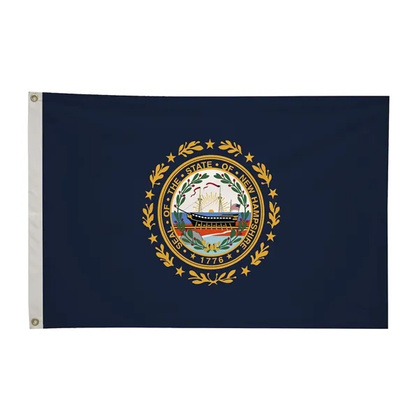 2' x 3' state flag made of nylon with a snow-white... from ASI 87188 Showdown Displays