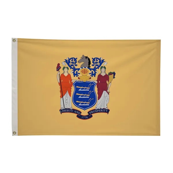 2' x 3' state flag made of nylon with a snow-white... from ASI 87188 Showdown Displays