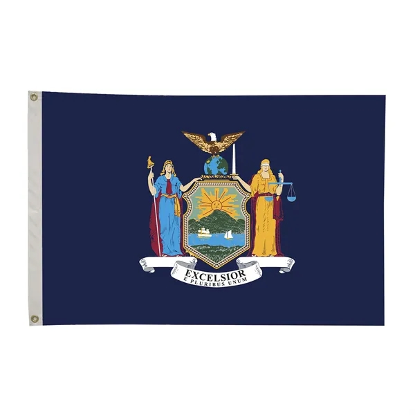 2' x 3' state flag made of nylon with a snow-white... from ASI 87188 Showdown Displays