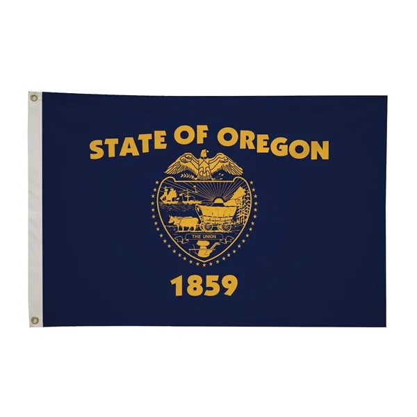 2' x 3' state flag made of nylon with a snow-white... from ASI 87188 Showdown Displays