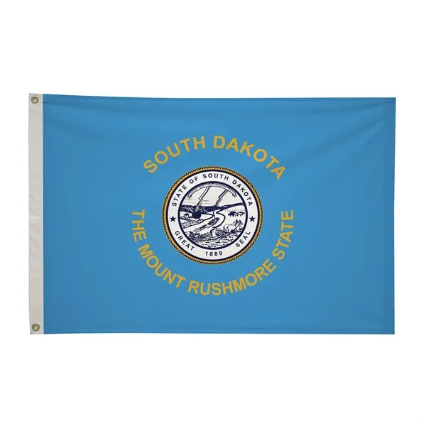 2' x 3' state flag made of nylon with a snow-white... from ASI 87188 Showdown Displays