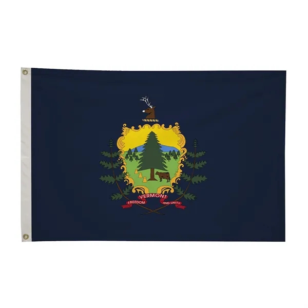 2' x 3' state flag made of nylon with a snow-white... from ASI 87188 Showdown Displays