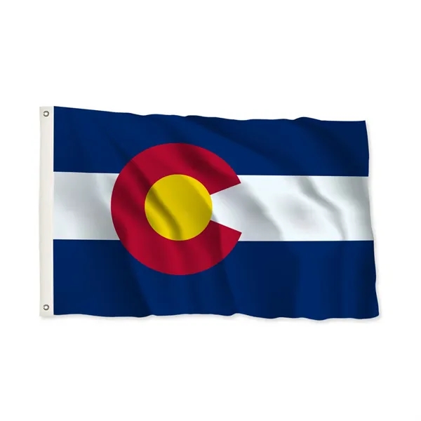 3' x 5' state flag made of nylon with a snow-white... from ASI 87188 Showdown Displays