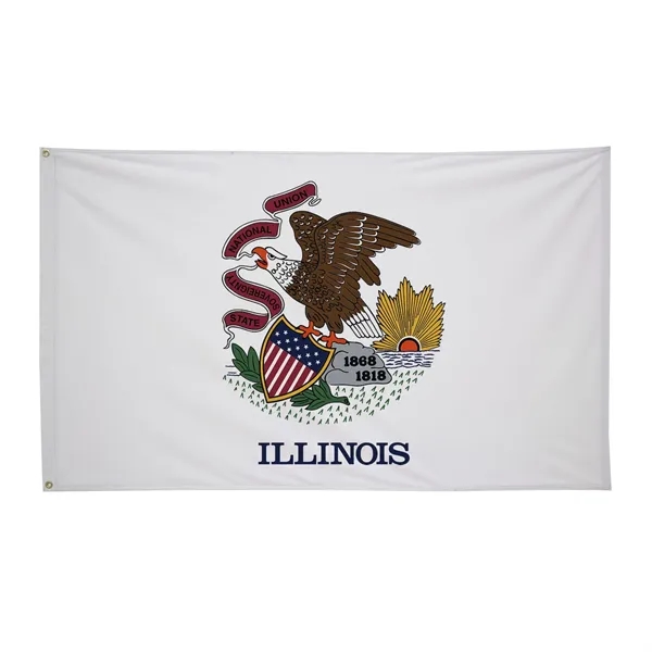 3' x 5' state flag made of nylon with a snow-white... from ASI 87188 Showdown Displays