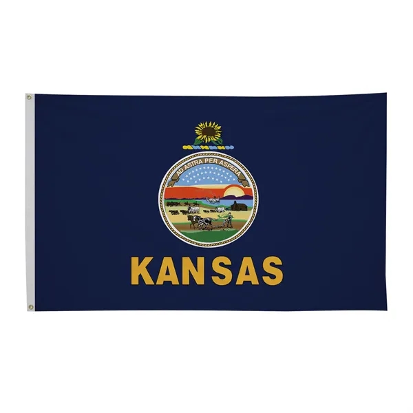 3' x 5' state flag made of nylon with a snow-white... from ASI 87188 Showdown Displays