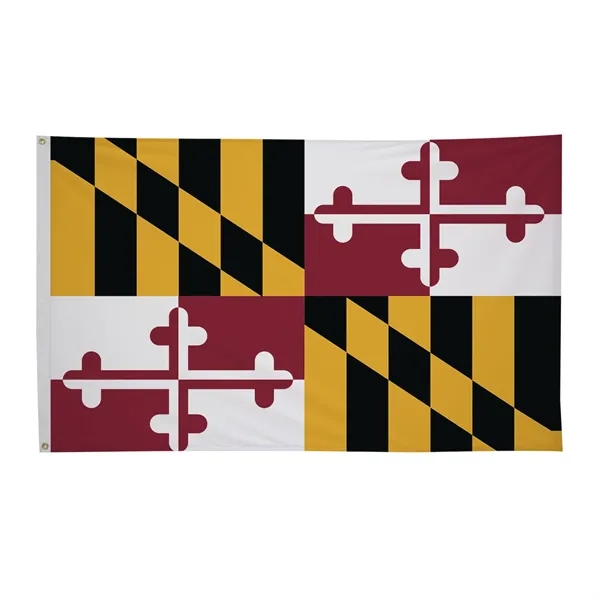 3' x 5' state flag made of nylon with a snow-white... from ASI 87188 Showdown Displays