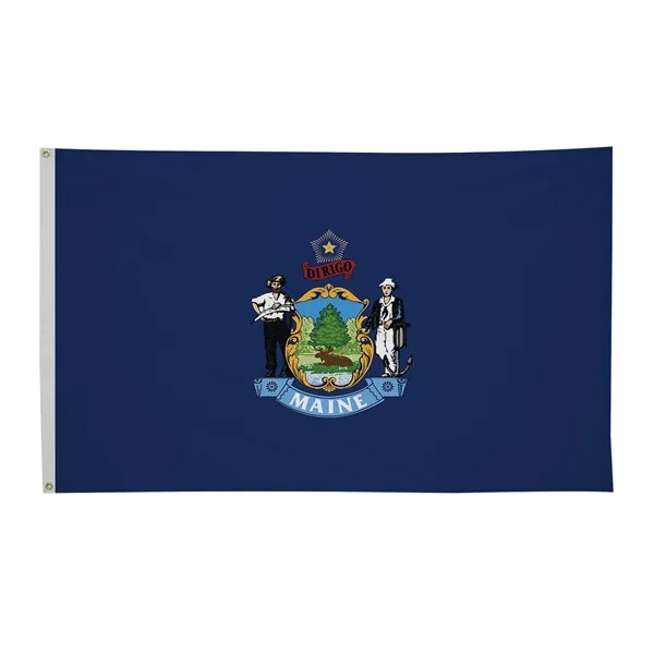 3' x 5' state flag made of nylon with a snow-white... from ASI 87188 Showdown Displays