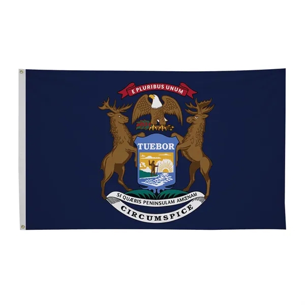 3' x 5' state flag made of nylon with a snow-white... from ASI 87188 Showdown Displays