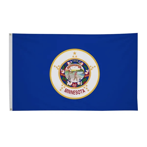 3' x 5' state flag made of nylon with a snow-white... from ASI 87188 Showdown Displays