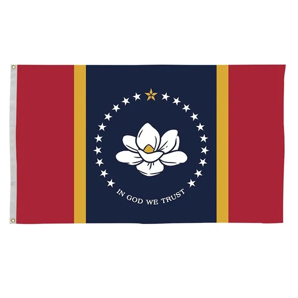 3' x 5' state flag made of nylon with a snow-white... from ASI 87188 Showdown Displays