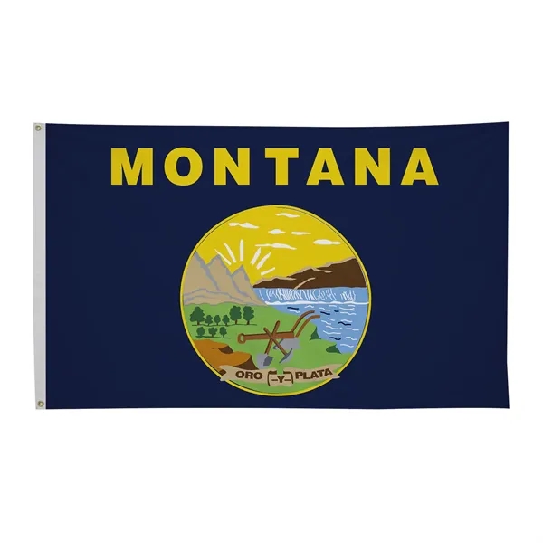 3' x 5' state flag made of nylon with a snow-white... from ASI 87188 Showdown Displays