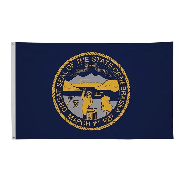 3' x 5' state flag made of nylon with a snow-white... from ASI 87188 Showdown Displays