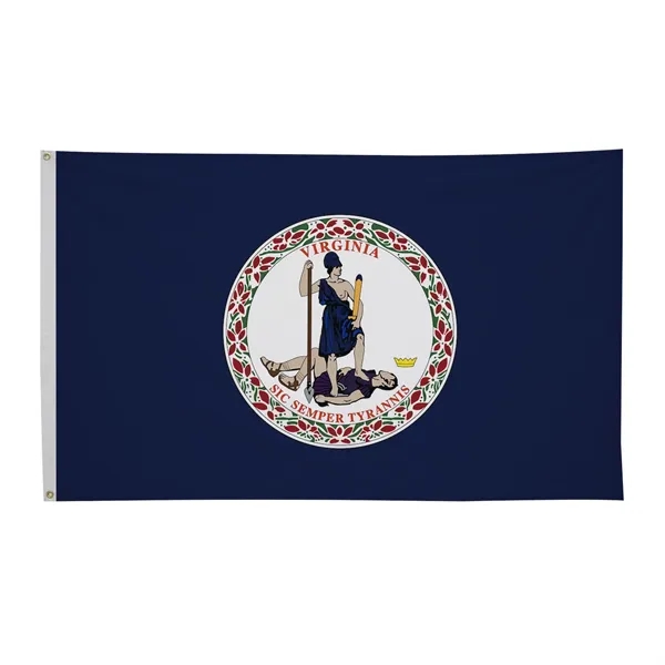 3' x 5' state flag made of nylon with a snow-white... from ASI 87188 Showdown Displays