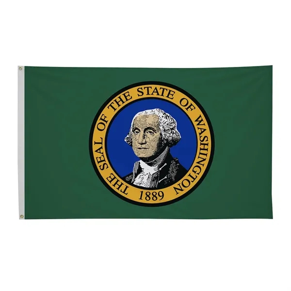 3' x 5' state flag made of nylon with a snow-white... from ASI 87188 Showdown Displays