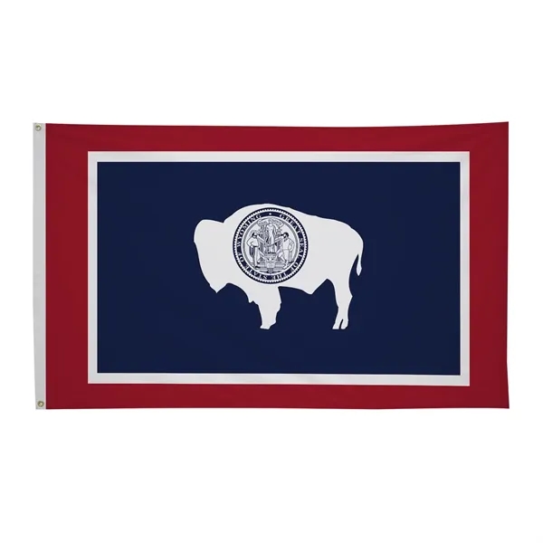 3' x 5' state flag made of nylon with a snow-white... from ASI 87188 Showdown Displays