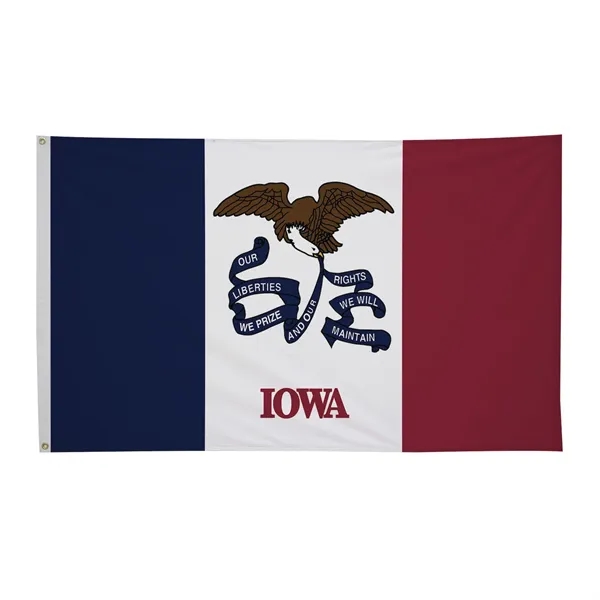 3' x 5' state flag made of nylon with a snow-white... from ASI 87188 Showdown Displays