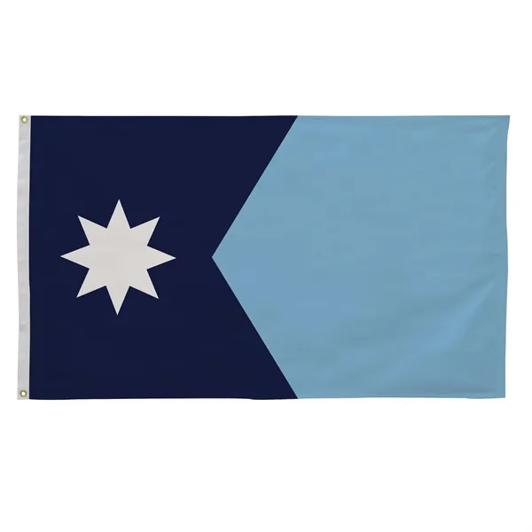 3' x 5' state flag made of nylon with a snow-white... from ASI 87188 Showdown Displays