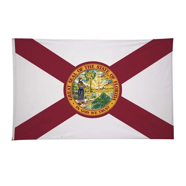 4' x 6' state flag made of nylon with a snow-white... from ASI 87188 Showdown Displays