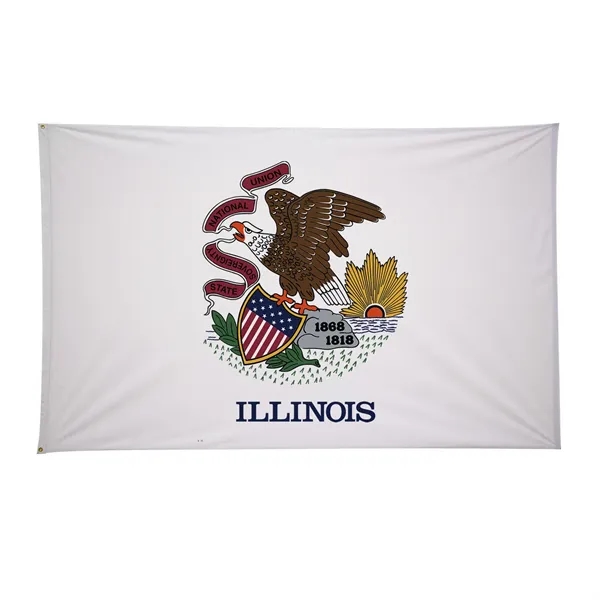 4' x 6' state flag made of nylon with a snow-white... from ASI 87188 Showdown Displays