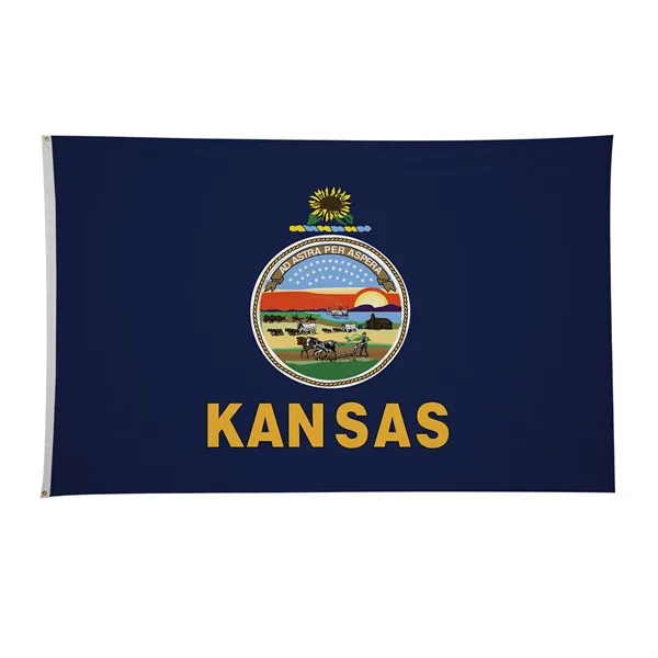 4' x 6' state flag made of nylon with a snow-white... from ASI 87188 Showdown Displays