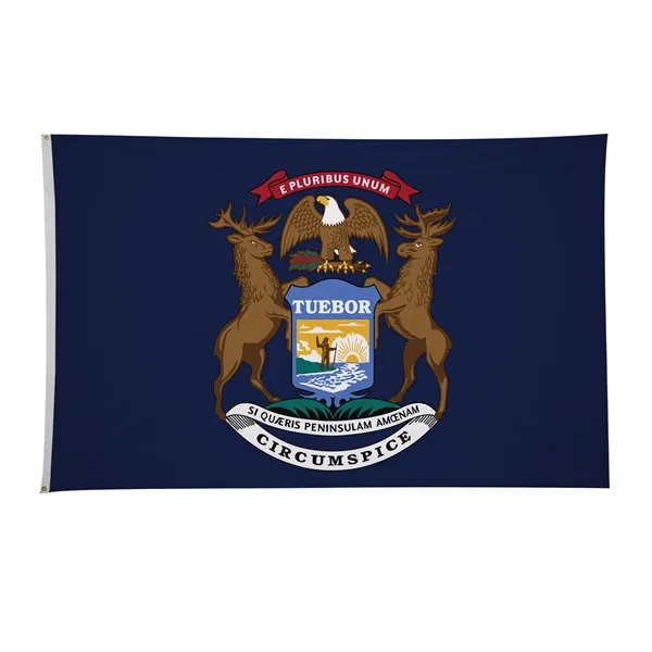 4' x 6' state flag made of nylon with a snow-white... from ASI 87188 Showdown Displays