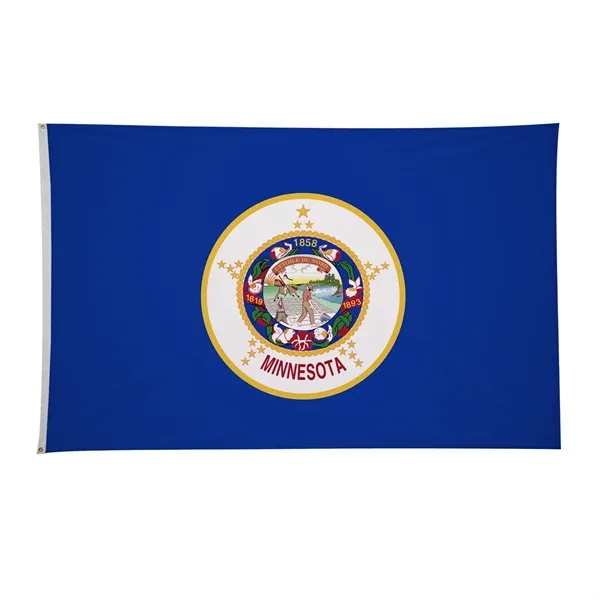 4' x 6' state flag made of nylon with a snow-white... from ASI 87188 Showdown Displays