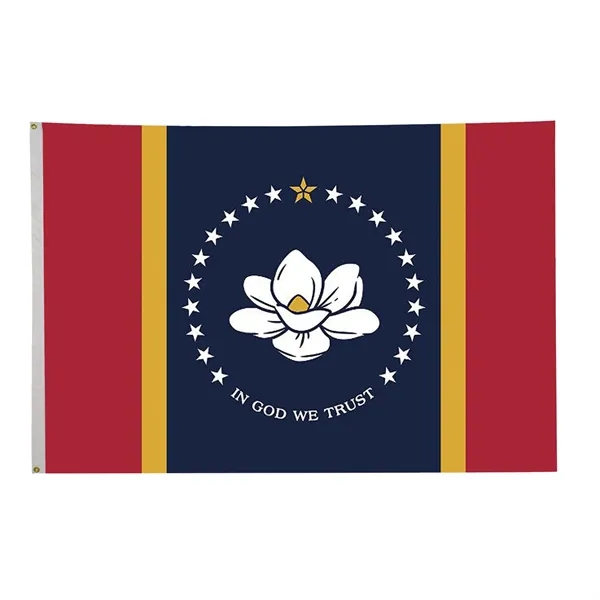 4' x 6' state flag made of nylon with a snow-white... from ASI 87188 Showdown Displays