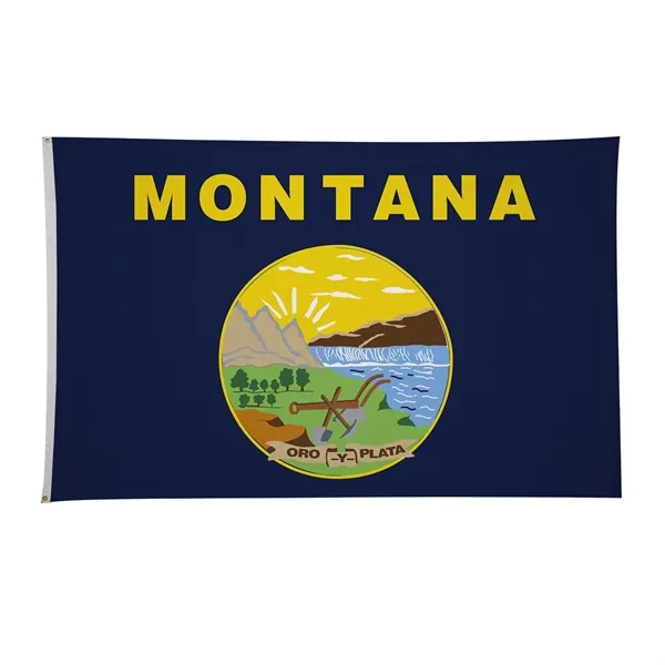 4' x 6' state flag made of nylon with a snow-white... from ASI 87188 Showdown Displays