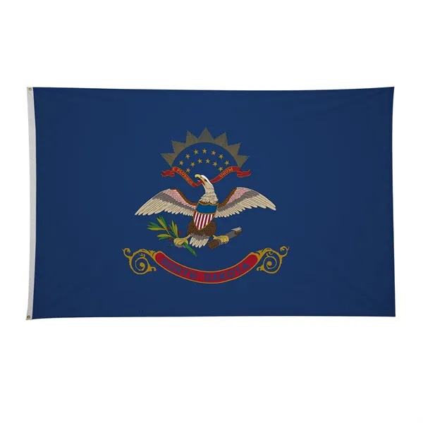 4' x 6' state flag made of nylon with a snow-white... from ASI 87188 Showdown Displays