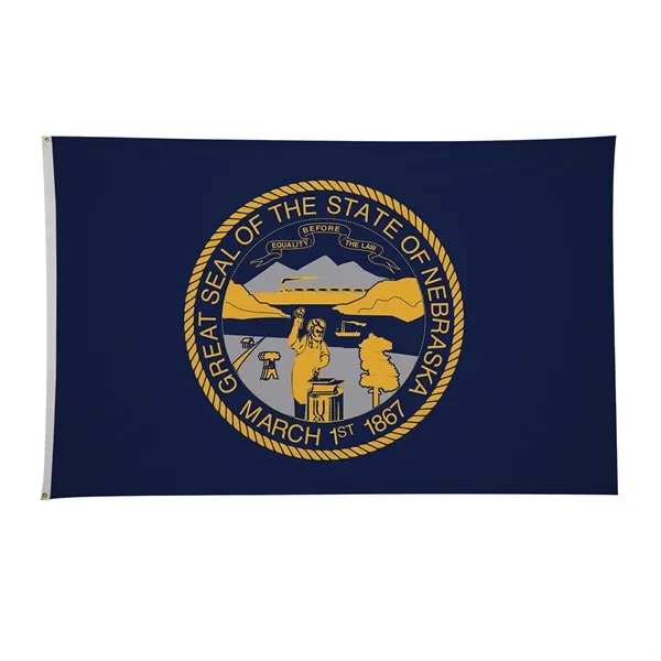 4' x 6' state flag made of nylon with a snow-white... from ASI 87188 Showdown Displays