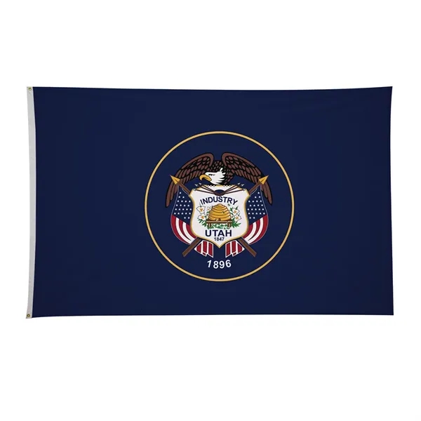 4' x 6' state flag made of nylon with a snow-white... from ASI 87188 Showdown Displays