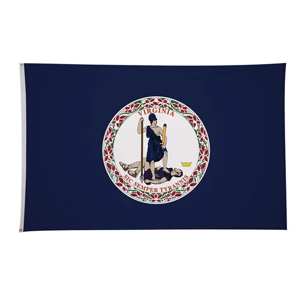 4' x 6' state flag made of nylon with a snow-white... from ASI 87188 Showdown Displays