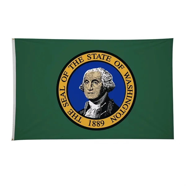 4' x 6' state flag made of nylon with a snow-white... from ASI 87188 Showdown Displays