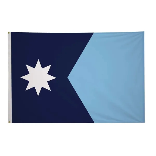 4' x 6' state flag made of nylon with a snow-white... from ASI 87188 Showdown Displays