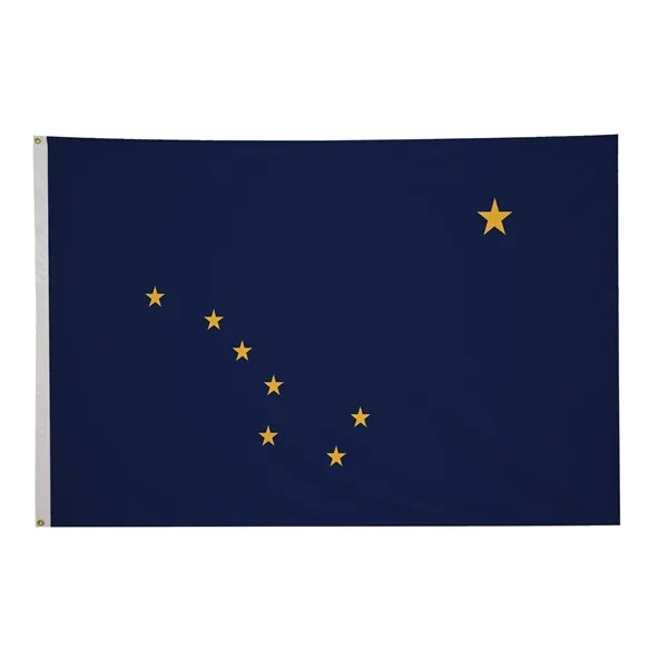 5' x 8' state flag made of nylon with a snow-white... from ASI 87188 Showdown Displays