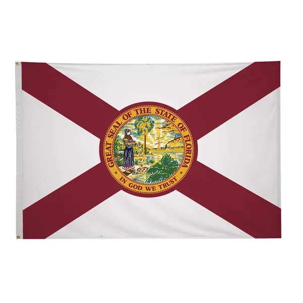 5' x 8' state flag made of nylon with a snow-white... from ASI 87188 Showdown Displays