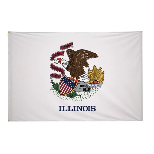 5' x 8' state flag made of nylon with a snow-white... from ASI 87188 Showdown Displays