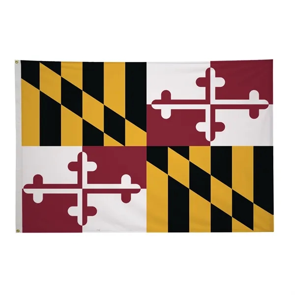 5' x 8' state flag made of nylon with a snow-white... from ASI 87188 Showdown Displays