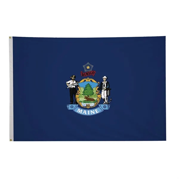 5' x 8' state flag made of nylon with a snow-white... from ASI 87188 Showdown Displays