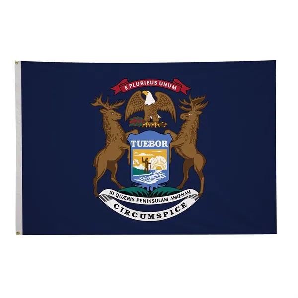 5' x 8' state flag made of nylon with a snow-white... from ASI 87188 Showdown Displays