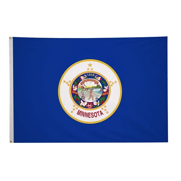 5' x 8' state flag made of nylon with a snow-white... from ASI 87188 Showdown Displays