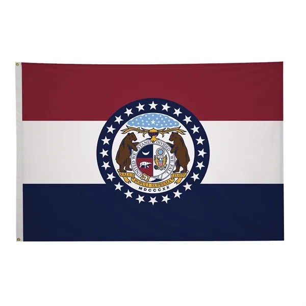 5' x 8' state flag made of nylon with a snow-white... from ASI 87188 Showdown Displays