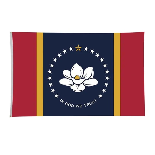 5' x 8' state flag made of nylon with a snow-white... from ASI 87188 Showdown Displays