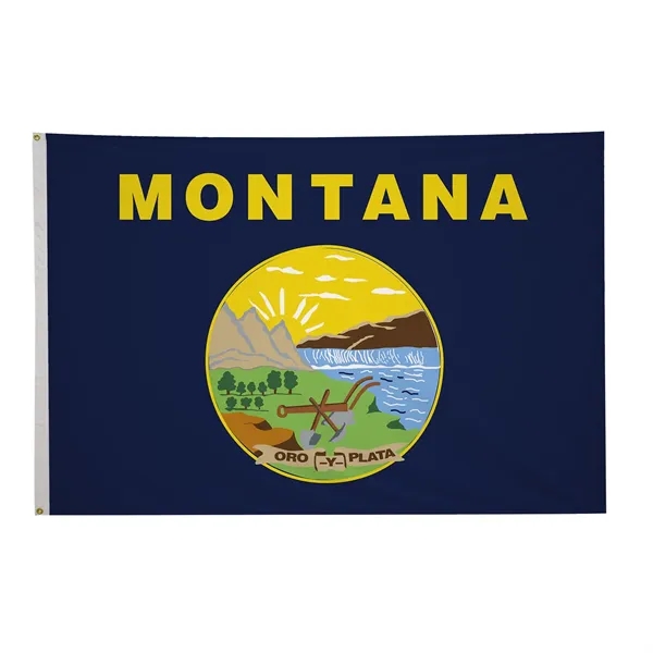 5' x 8' state flag made of nylon with a snow-white... from ASI 87188 Showdown Displays